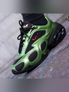 NWOB Unique Nike Air Max Muse Women's Rare Fashion Shoes Metallic Green/Silver